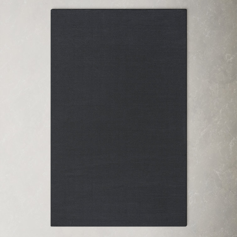 Crowe Wool Charcoal Gray Area Rug