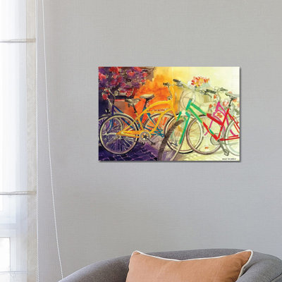 Bikes I by Maja Wronska - Wrapped Canvas Gallery-Wrapped Canvas Giclée