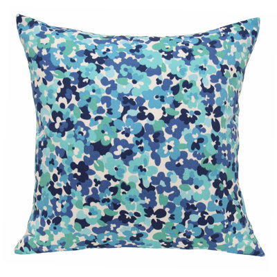 Floral Outdoor Reversible Throw Pillow