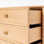 Commode Rose en chêne blanc américain à trois tiroirs