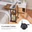 C-Shaped Side End Table With Wheels-2106710819-2106710817