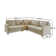 Aharshi 4 Seater Fabric Corner Sofa 