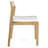 Teak Wood Premium All-Weather Wicker Outdoor Stacking Dining Side Chair