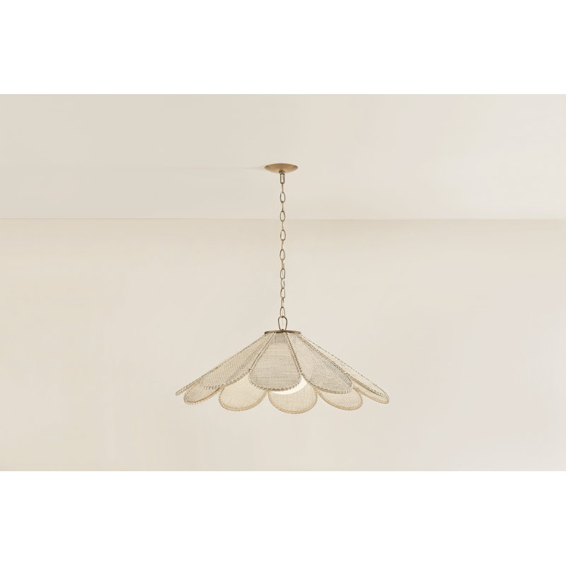 Petal Pendant by Lauren Liess x Troy, 19.5" H x 6" W x 0.75" D, 25W