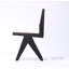 Chaise d'appoint en osier noir Pierre J.