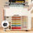 Craft Organizers And Storage Cart With Extendable Desktop, Power Outlet, Drawer & Vinyl Roll Holders, White