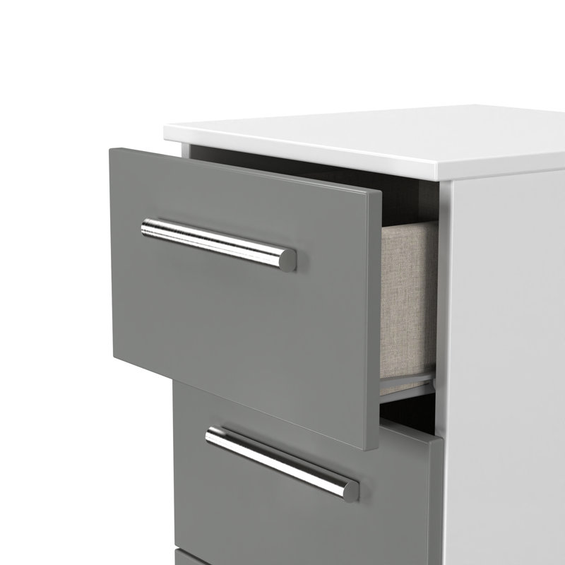 37cm W Manufactured Wood Bedside Table
