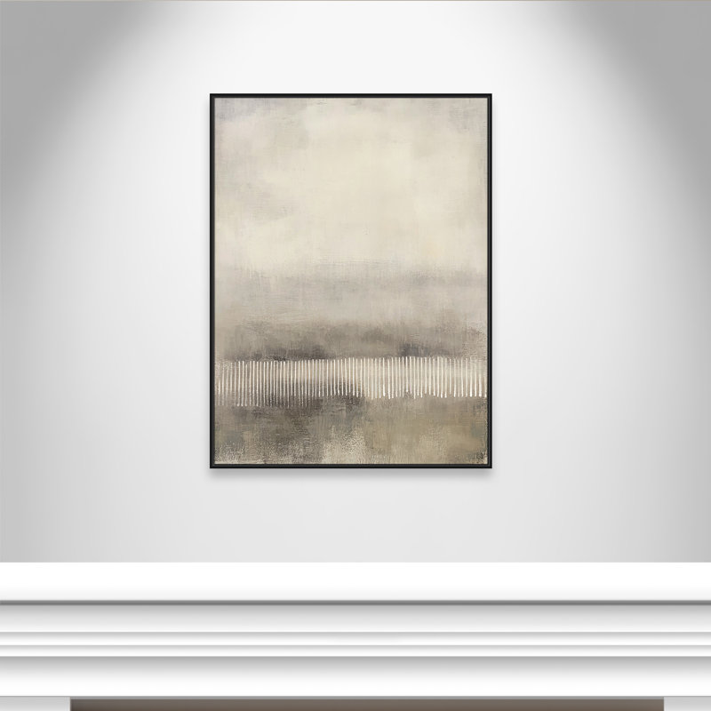 Équilibre équilibré «I» par Irena Orlov, Cadre flottant noir, H 49,5 po x l 37,5 po