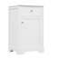 Meuble-lavabo de 20 po avec lavabo, armoire de salle de bain avec porte à fermeture douce, support de rangement et tablette réglable-1469615517