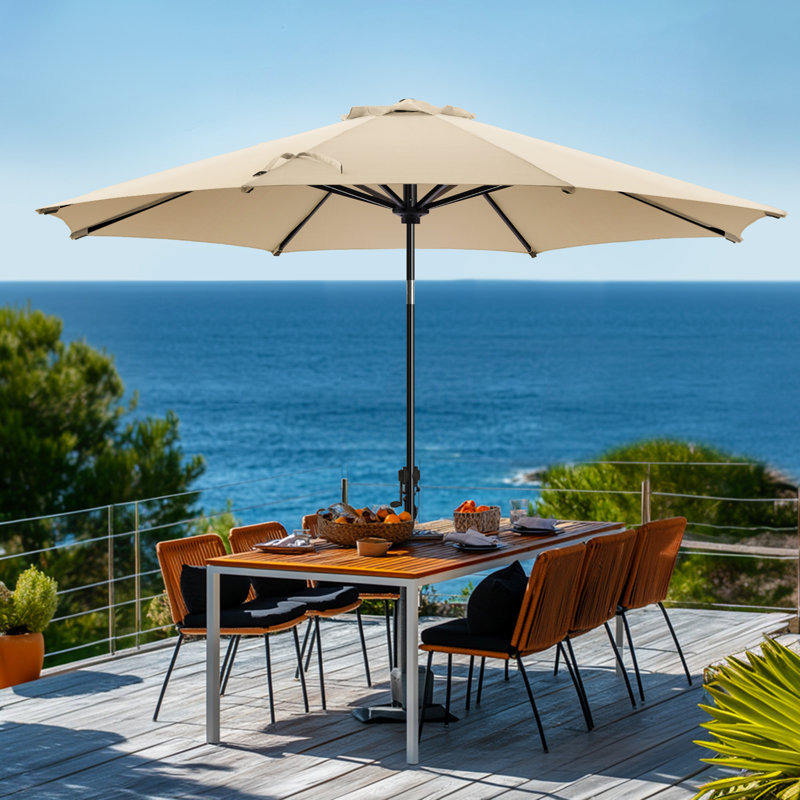 Parasol de marché Market, Beige, H 100 po x l 108 po x P 108 po