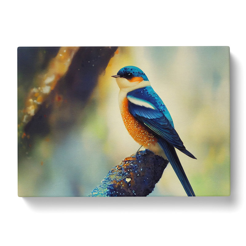 Breathtaking Swallow Bird - Wrapped Canvas Photograph - Wrapped Canvas, 50cm H x 76cm W x 3cm D