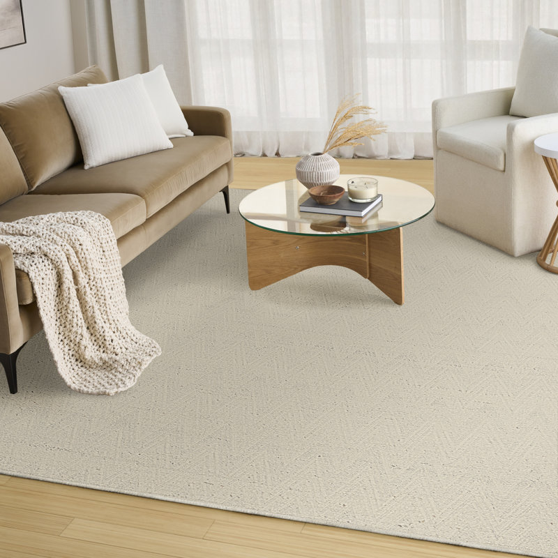 DKNY Pure Purl Modern Indoor Rug, Light Beige, Rectangle 7'9" x 9'9"