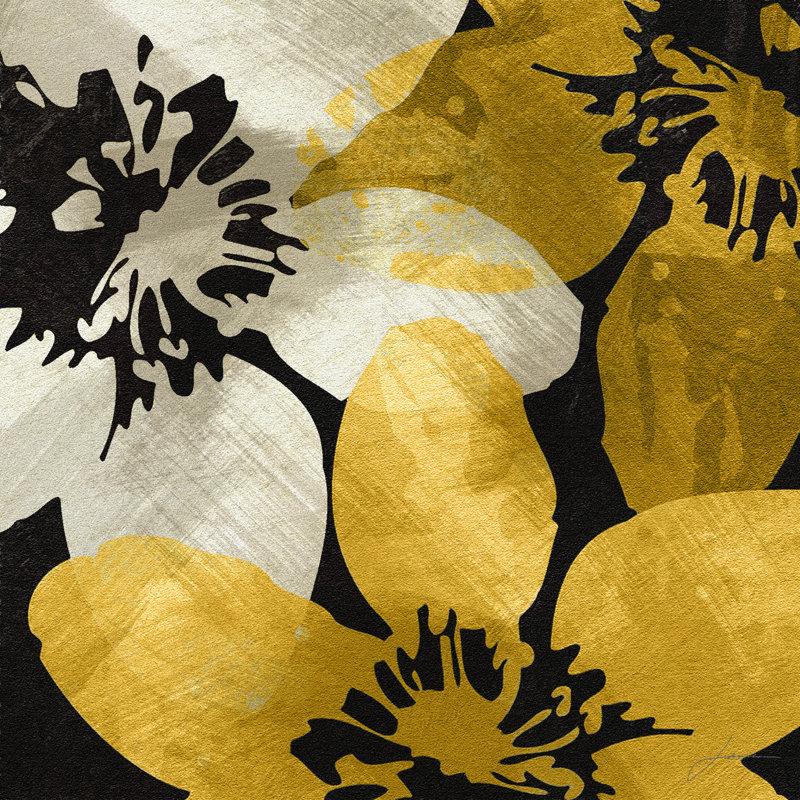 Bloomer Tiles IX by James Burghardt - Wrapped Canvas Painting, 30cm H x 30cm W