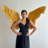 Giant Metallic Gold Wings