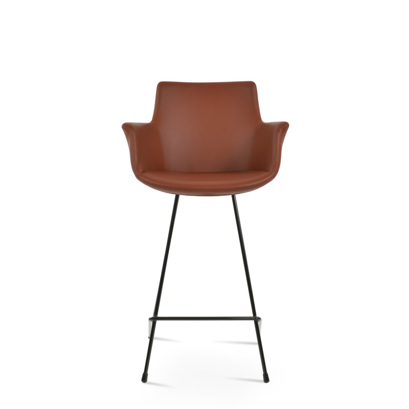 Tabouret de bar et de comptoir pour chat Bottega, Noir, Cannelle, Tabouret de comptoir (siège d'une hauteur de 24 p