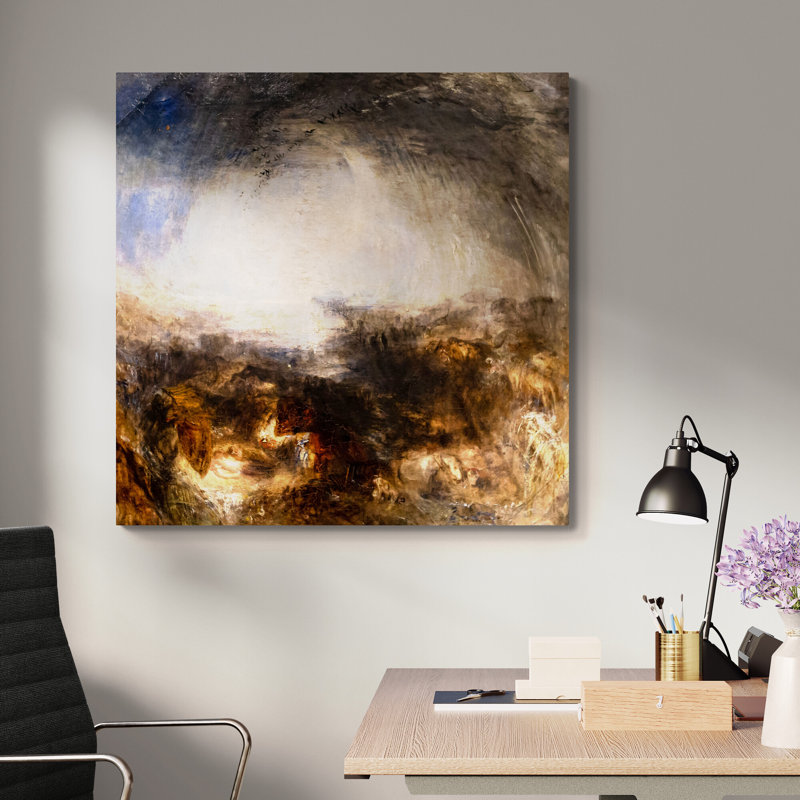 Shade And Darkness The Evening Of The Deluge by J.M.W. Turner - Wrapped Canvas Art Prints, 76 cm H x 76 cm W