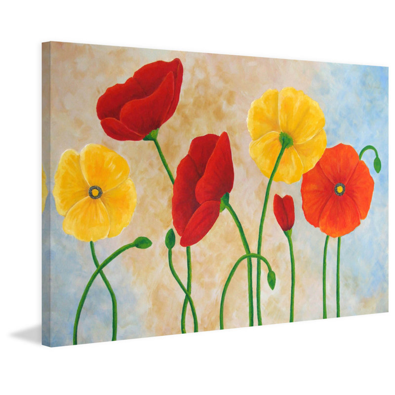 «Poppies», reproduction sur toile tendue, 20 po x 30 p