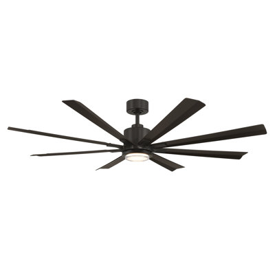 Size Matters 8-Blade Smart Ceiling Fan With Remote Control Included, Works With Alexa and iOS / Android App