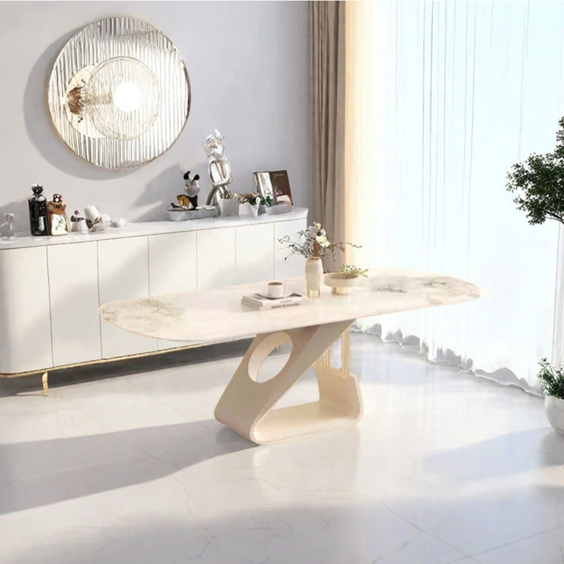 Table de salle à manger Light Luxury, H 29,53 po x L 62,99 po x l 35,43 po