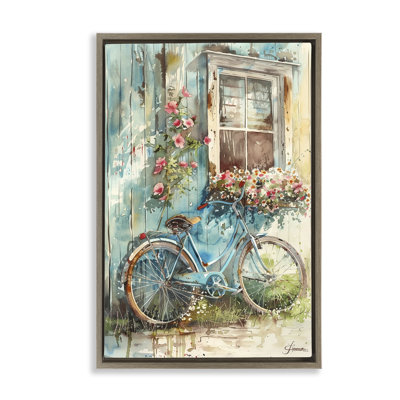  Toile flottante encadrée à vélo par Llyn Spring Gregory