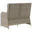 High-Density Polyethylene (HDPE) Wicker Wicker Outdoor Bench-1673836158-1673836156
