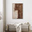 Style Mid-Century brun foncé, formes abstraites neutres, grand cadre rustique, décor minimaliste M20-119461020-101791374-101791377