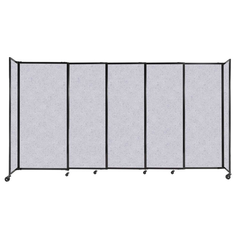 Cloison portative Soundsorb, H 72 po x l 135 po, Gris marbre