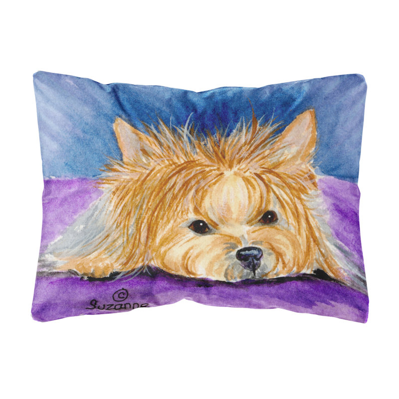 Yorkie Indoor/Outdoor Throw Pillow