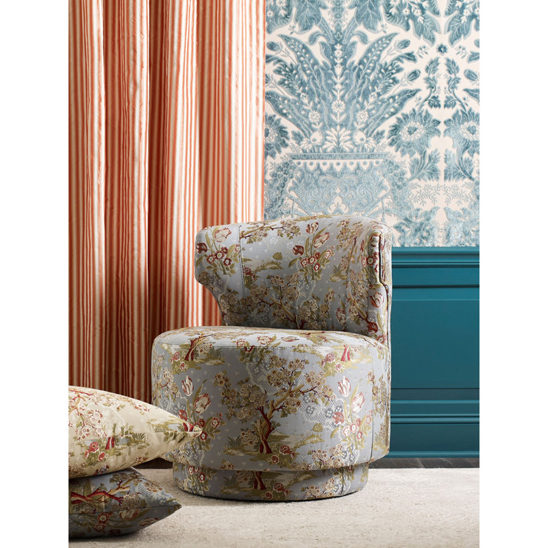 The MET x The House of Scalamandre Avignon Brocade, Peach Sky