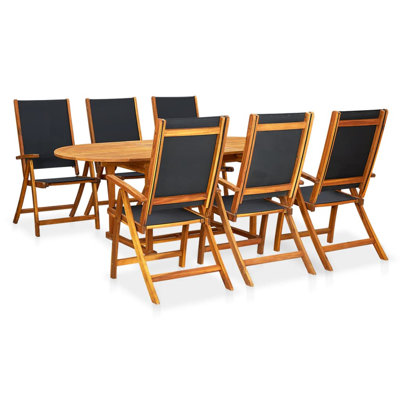 Knutsen Oval 6 - Person Dining Set by Union Rustic