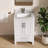 Felix 24'' Fully Assembled Single Bathroom Vanity With Solid Surface Engineered Marble Top and Backsplash-2132894083