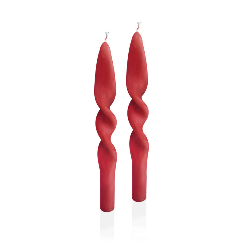 Taper Candle, Claret Red