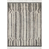 Tapis gris anthracite noué à la main Benjamin