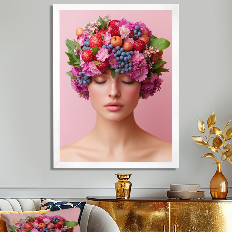 Condron - Fashion Canvas Wall Art, H 20 po x l 12 po, Reproduction encadrée d'une seule photo, Blanc