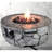 Outdoor Fire Pit With 40000 Output - Concrete, 9''h X 28''w, Rust And Heat Concrete For Use Proof, 28''w 28''d 9''h,