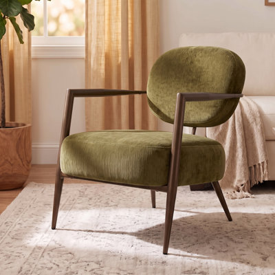 Modern Metal Frame Accent Chair