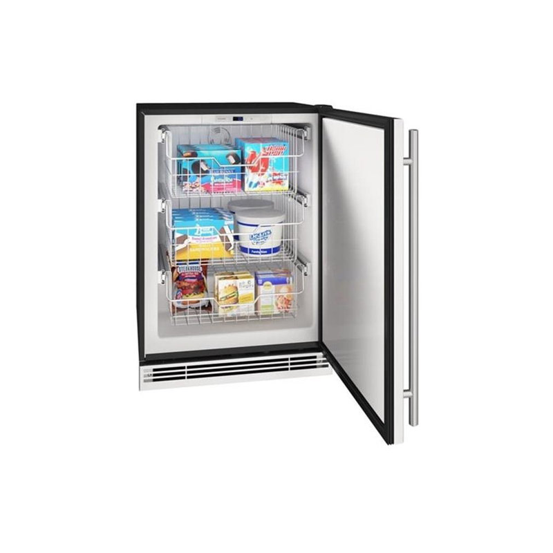 U-Line 23.93'' W Freestanding 0 Cans (12 oz.) 4.8 Cubic Feet Beverage Cooler with Reversible Door
