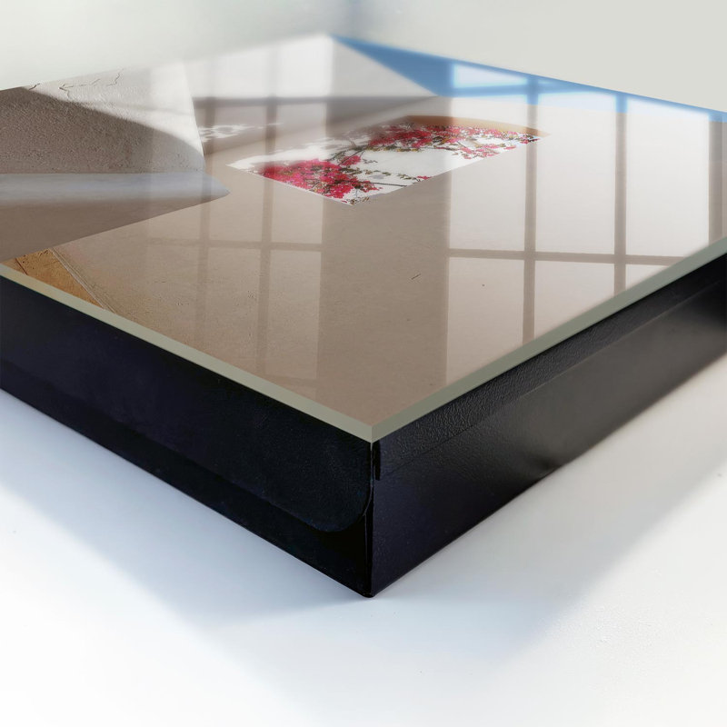 Key cabinet for home, Opens to the right, 30x30x5, Black, Play of light and architecture with a hint of nature, 