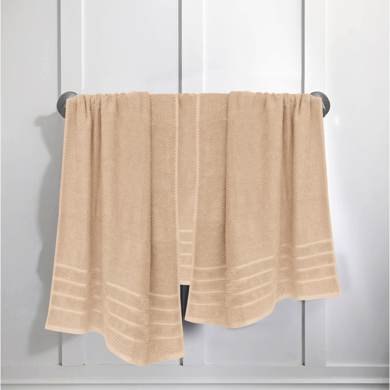 Luxury Ringspun 625 GSM luxury 6-piece, 100% cotton- super-soft, highly absorbent & quick-dry bath towel set (2 PC - bath, hand & washcloth) 