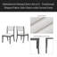 Ensemble de 2 chaises de salle à manger rembourrées - Élégantes chaises d'appoint en tissu traditionnel avec lignes courbes, structure en bois massif-702424310