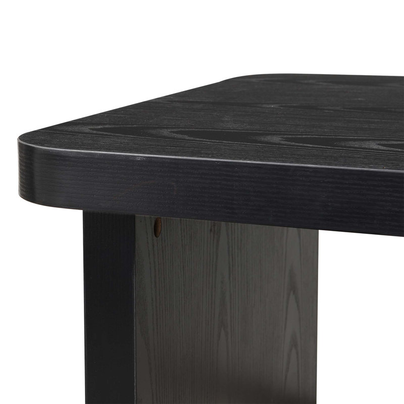 Table basse détachable en bois de 47,24 x 23,62 pouces et 35,43 x 31,49 pouces, table basse simple en forme de L pour la salle à manger, jardin