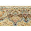 Tapis oriental semi-antique beige à motif floral 9 x 13