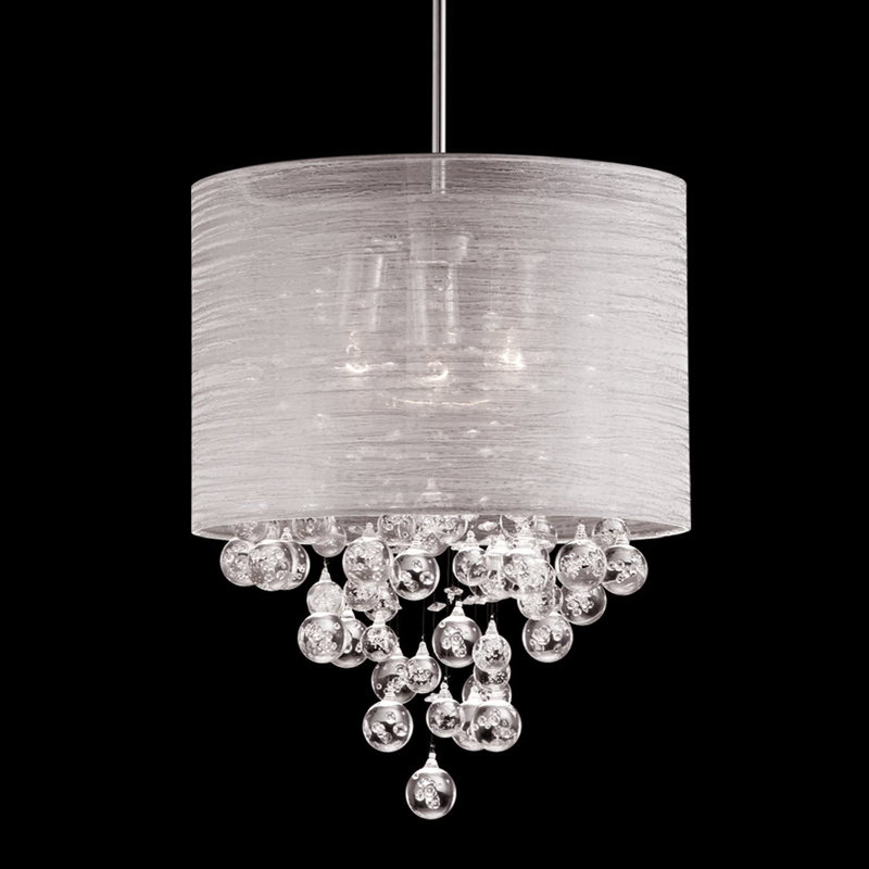 Lustre cylindrique unique à 3 lumières Swindle