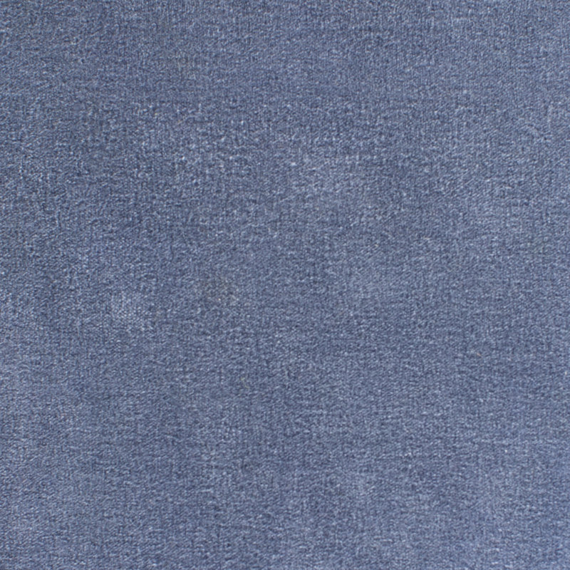 Square Velvet Pillow Cover, Polyester, 20" x 20", Denim