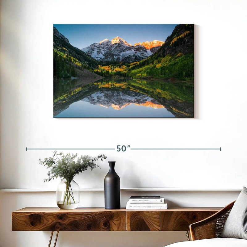 Alvord Maroon Bells Lake Sunshine, H 24 po x l 36 po