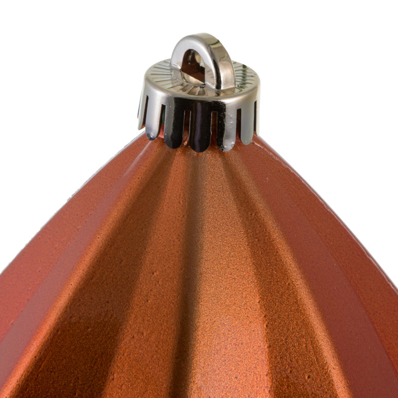 Ornement de Noël UV, 4" H x 4" W, Orange brûlé