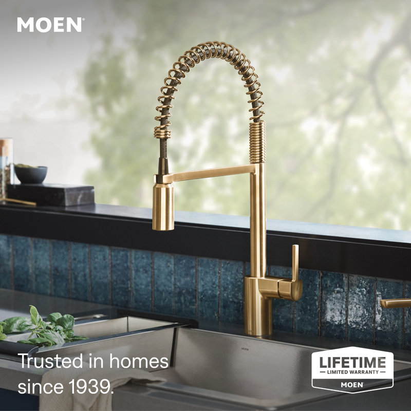 Robinet de cuisine Align MotionSense Wave, Or brossé