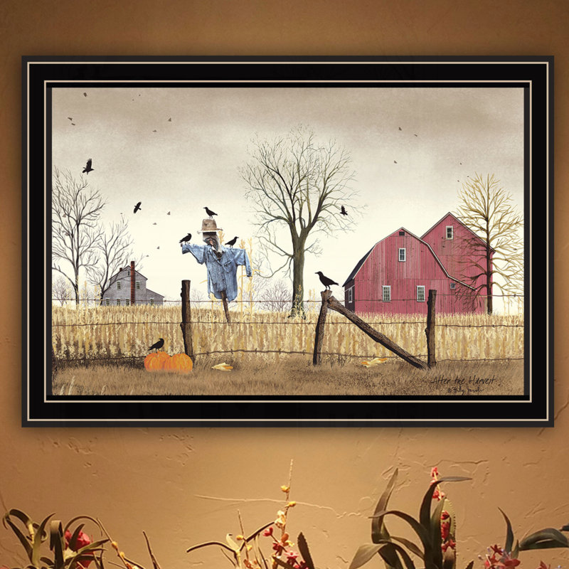 «After the Harvest», art mural encadré, Noir, noir, noir, noir, H 19 po x l 27 po