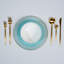 Ensemble d'assiettes bleues Ozarke's Tiffany