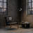 Luther Chair, Ebony Black Leather